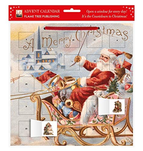 Santa’s Sleigh advent calendar (with stickers)