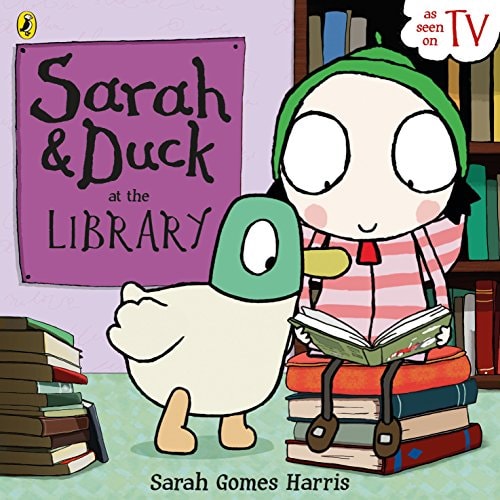 Sarah and Duck at the Library — Sarah Gomes Harris