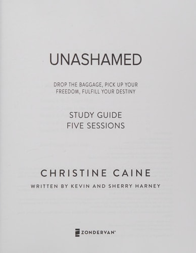 Unashamed Study Guide — Christine Caine
