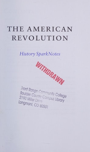 American Revolution — SparkNotes