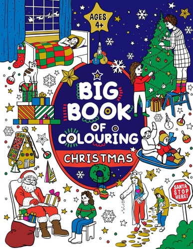 British Christmas Colouring Book for Children Ages 4+ — Fairywren Publishing
