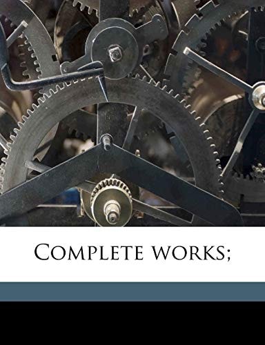 Complete works; — Charles Sumner