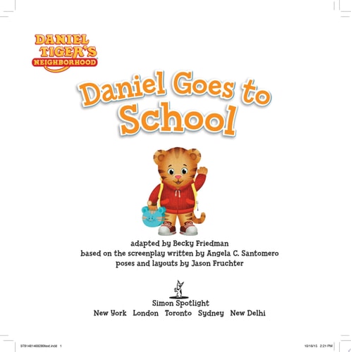 Daniel Goes to School — Becky Friedman
