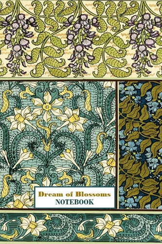 Dream of Blossoms NOTEBOOK [ruled Notebook/Journal/Diary to Write In, 60 Sheets, Medium Size (A5) 6×9 Inches] — Iris A. Viola