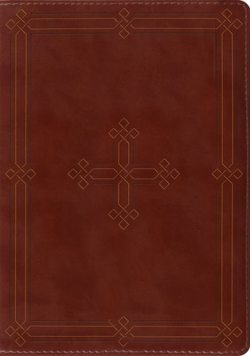 ESV Study Bible (TruTone, Brown, Engraved Cross Design) — Crossway Bibles