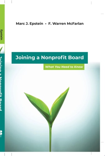 Joining a Nonprofit Board What You Need to Know — Marc J. Epstein