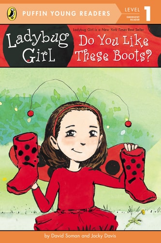Lady Bug Girl Do You Like These Boots?. — David Soman