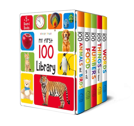 My First 100 Library Boxset of 5 Early Learning Board Books — Wonder House Books