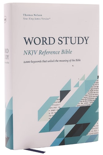 NKJV, Word Study Reference Bible, Hardcover, Red Letter, Thumb Indexed, Comfort Print 2,000 Keywords That Unlock the Meaning of the Bible — Thomas Nelson