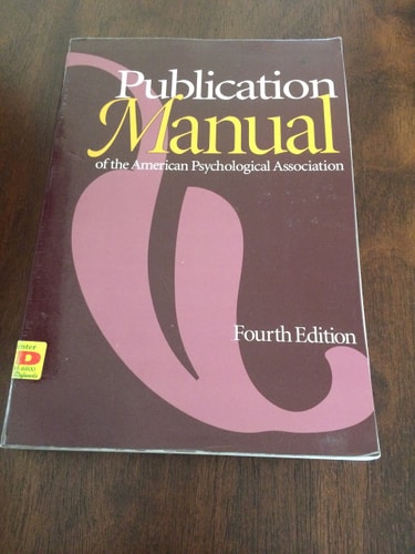 Publication Manual of the American Psychological Association — American Psychological Association