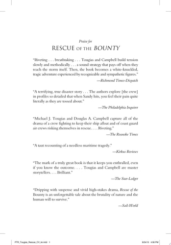 Rescue of the Bounty Disaster and Survival in Superstorm Sandy — Michael J. Tougias