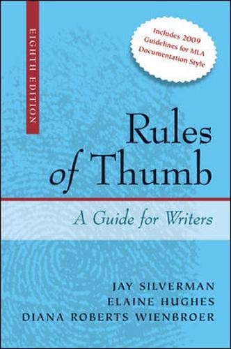 Rules of Thumb — Silverman,Jay