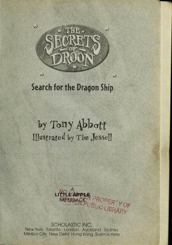 Search for the Dragon Ship — Tony Abbott