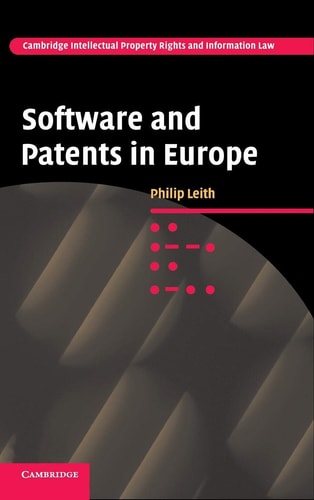 Software and Patents in Europe — Philip Leith