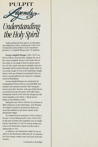 Understanding the Holy Spirit — George Campbell Morgan