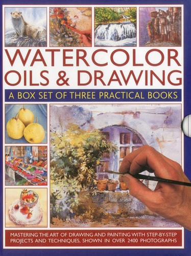 Watercolour, Oil and Drawing A Box Set of Three Practical Books: Mastering the Art of Drawing and Painting with Step-by-Step Projects and Techniques Shown in Over 2450 Photographs — Wendy Jelbert