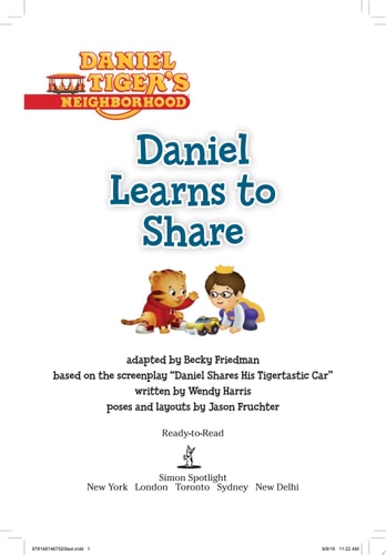 Daniel Learns to Share — Becky Friedman