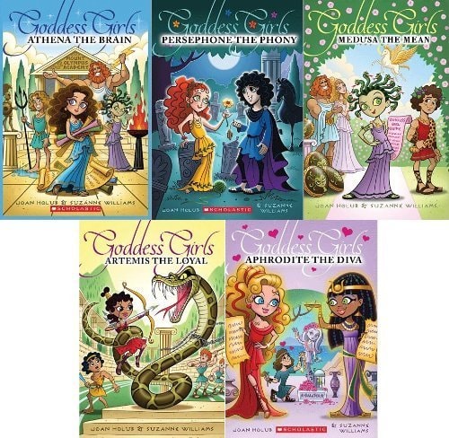 Goddess Girls 5 Book Boxed Set: Artemis the Loyal, Aphrodite the Diva, Athena the Brain, Persephone the Phony, Medusa the Mean (Goddess Girls, 5 Book Set) — Joan Holub