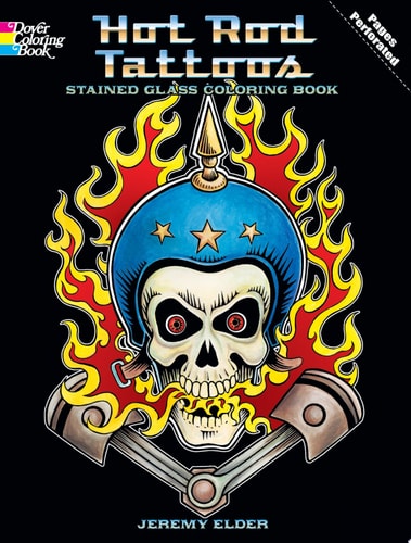 Hot Rod Tattoos Stained Glass Coloring Book — Jeremy Elder