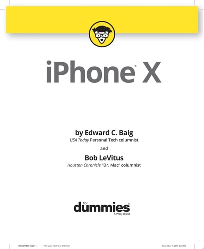 iPhone X For Dummies — Edward C. Baig