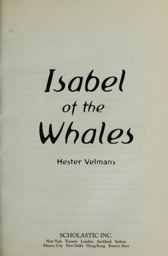Isabel of the Whales — Hester Velmans
