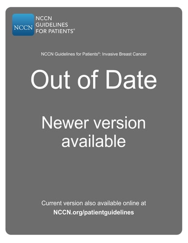 NCCN Guidelines for Patients® Invasive Breast Cancer — National Comprehensive Cancer Network® (NCCN®)