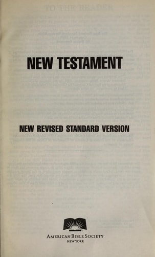 New Testament-NRSV — American Bible Society
