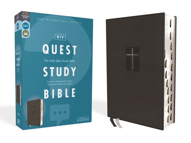 NIV Quest Study Bible [Indexed, Black] — Zondervan