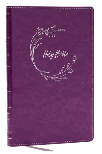 NKJV Holy Bible, Ultra Thinline, Purple Leathersoft, Red Letter, Comfort Print — Thomas Nelson