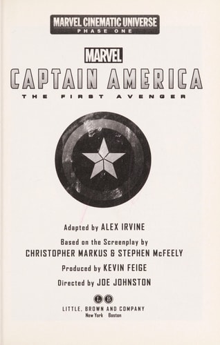 Phase One: Captain America The First Avenger — Alex Irvine