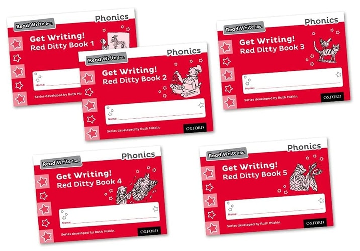 Read Write Inc. Phonics Get Writing! Red Ditty Books — Ruth Miskin