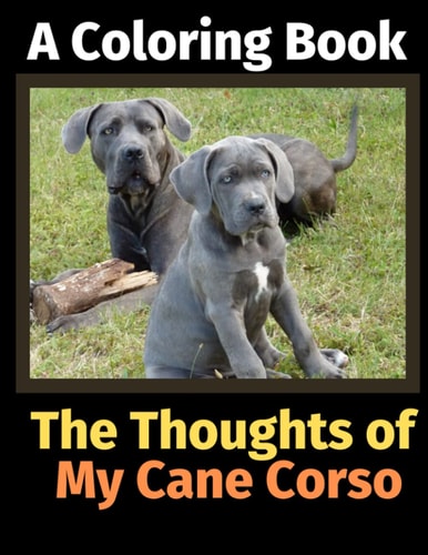 The Thoughts of My Cane Corso A Coloring Book — Brightview Activity Books