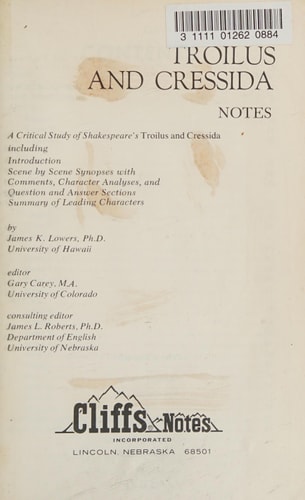 Troilus and Cressida — James K. Lowers