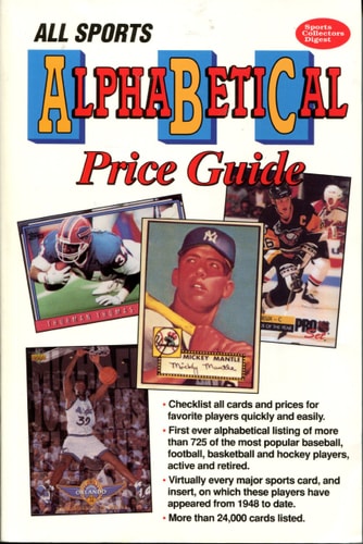 All Sports Alphabetical Price Guide — Krause Publications, Inc