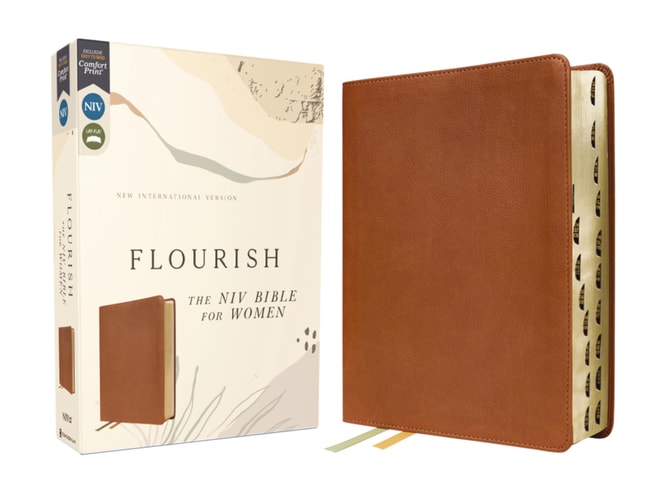 Flourish The NIV Bible for Women, Thumb Indexed, Comfort Print [brown] — Zondervan