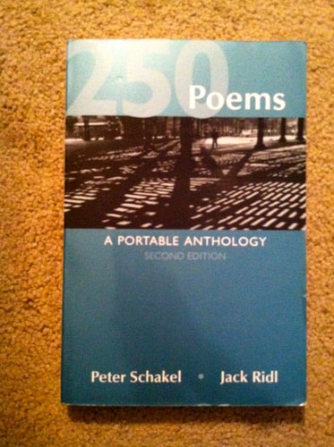 250 Poems A Portable Anthology — Peter Schakel