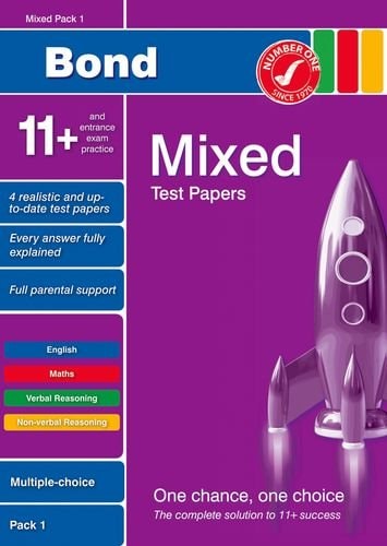 Bond 11+ Test Papers Mixed Pack 1 Multiple Choice — Andrew Baines