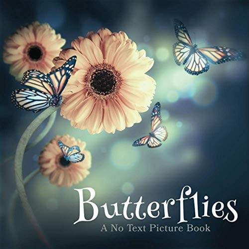 Butterflies, A No Text Picture Book A Calming Gift for Alzheimer Patients and Senior Citizens Living With Dementia — Lasting Happiness