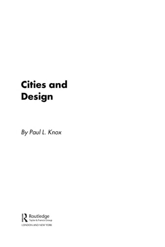 Cities and Design — Paul L. Knox