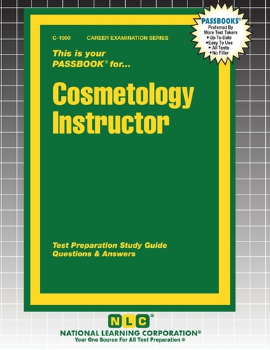 Cosmetology Instructor — Passbooks