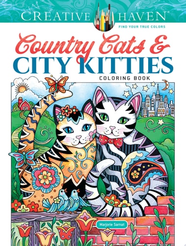 Creative Haven Country Cats & City Kitties Coloring Book — Marjorie Sarnat
