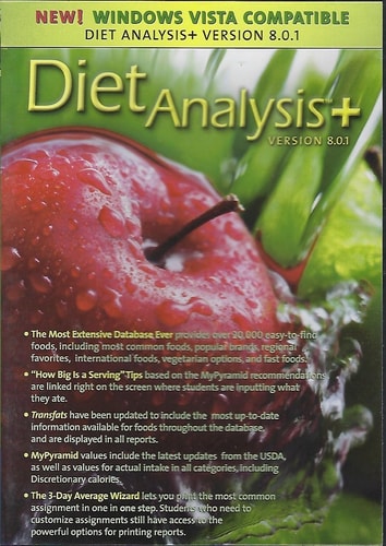 Diet Analysis+ 8.0.1 — thompson wadsworth