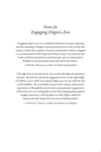 Engaging Dogen’s Zen The Philosophy of Practice as Awakening — Jason M. Wirth