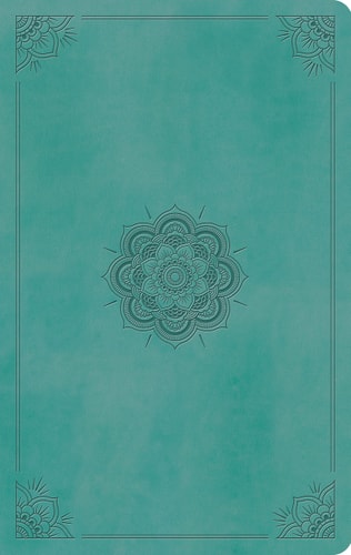 ESV Large Print Value Thinline Bible (TruTone, Turquoise, Emblem Design) — ESV Bibles by Crossway