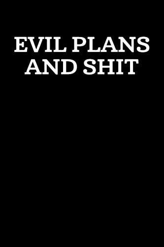 Evil Plans And Shit Graph Paper Notebook, 6×9 Inch, 120 Pages — Swearworks
