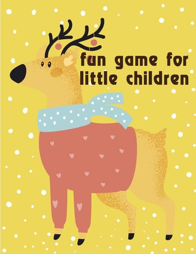 Fun Game for Little Children Christmas Coloring Pages with Animal, Creative Art Activities for Children, Kids and Adults — J. K. Mimo