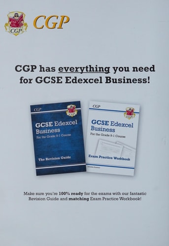 GCSE Business Edexcel Exam Practice Workbook (includes Answers) — Cgp Books