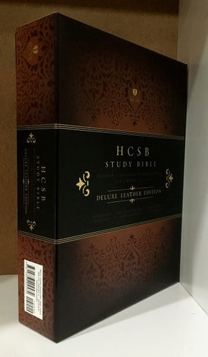 HCSB Study Bible, Black Deluxe Leather — Holman Bible Staff