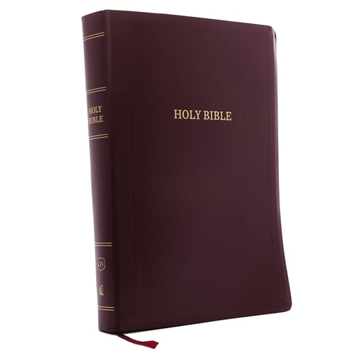 KJV Reference Bible Red Letter Edition [Super Giant Print, Burgundy] — Thomas Nelson