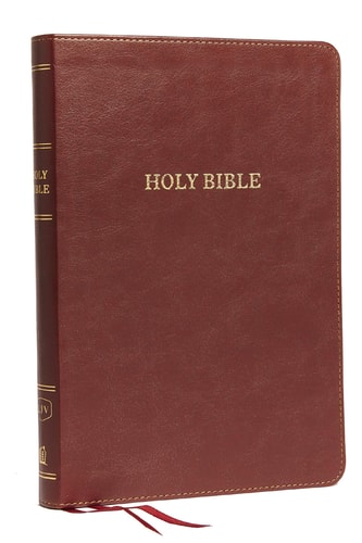 KJV Thinline Bible, Large Print, Indexed, Red Letter Edition [Burgundy] — Thomas Nelson